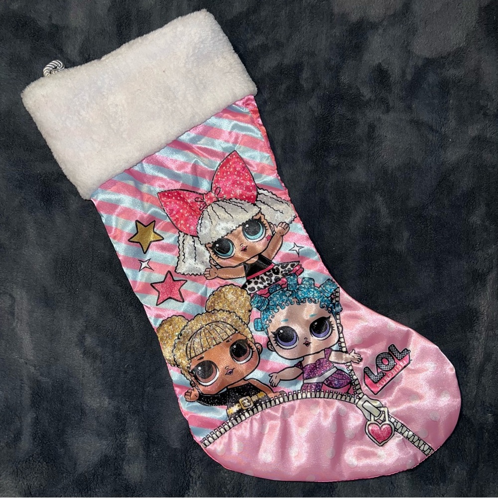 LOL Surprise Doll Pink Holiday Christmas Stocking Queen Bee Diva Cosmic Queen